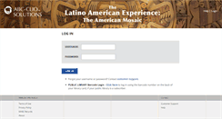 Desktop Screenshot of latinoamerican.abc-clio.com
