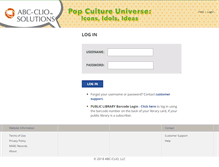 Tablet Screenshot of popculture.abc-clio.com