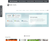 Tablet Screenshot of abc-clio.com