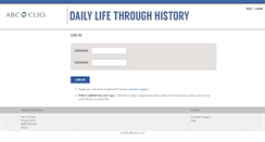 Desktop Screenshot of dailylife2.abc-clio.com